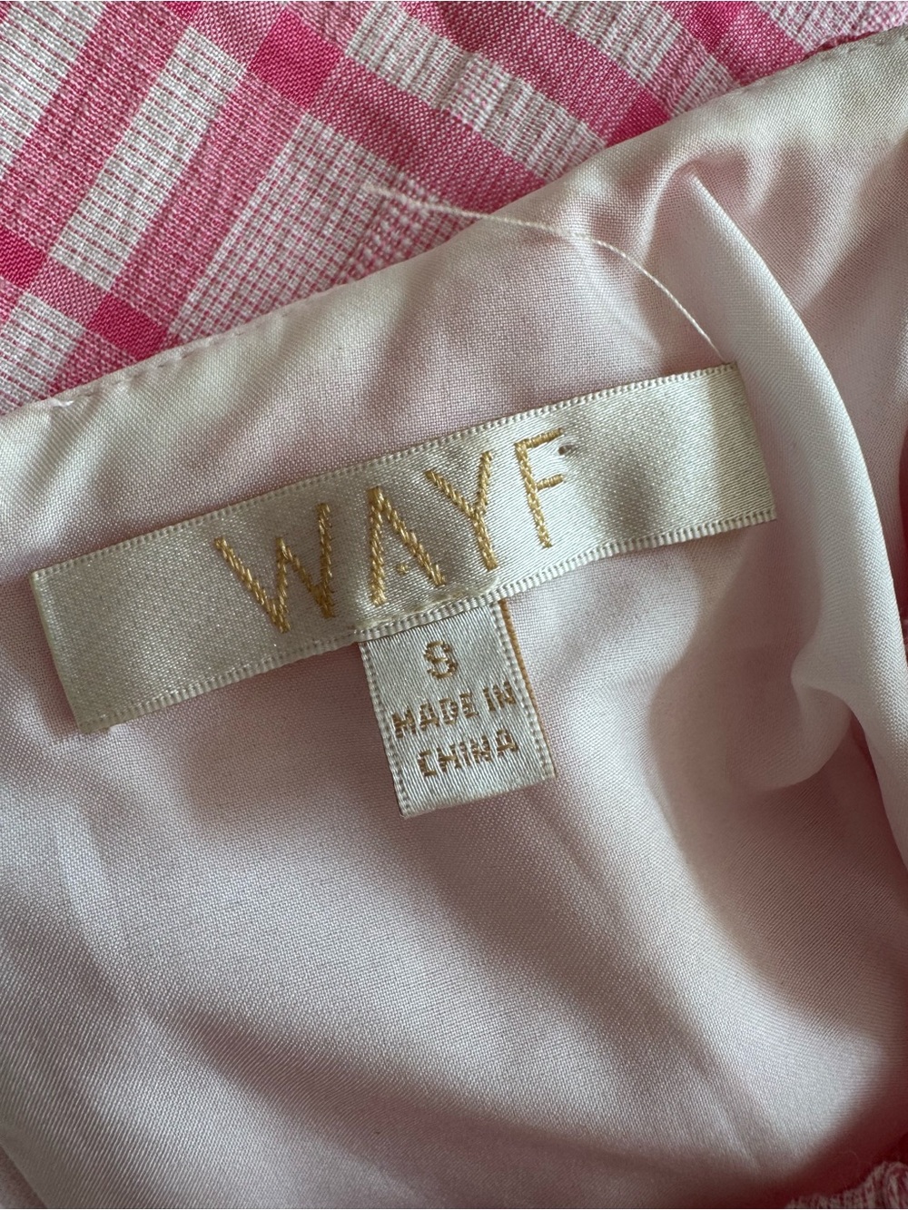 WAYF Pink Plaid Mini Dress S - Picture 11 of 12